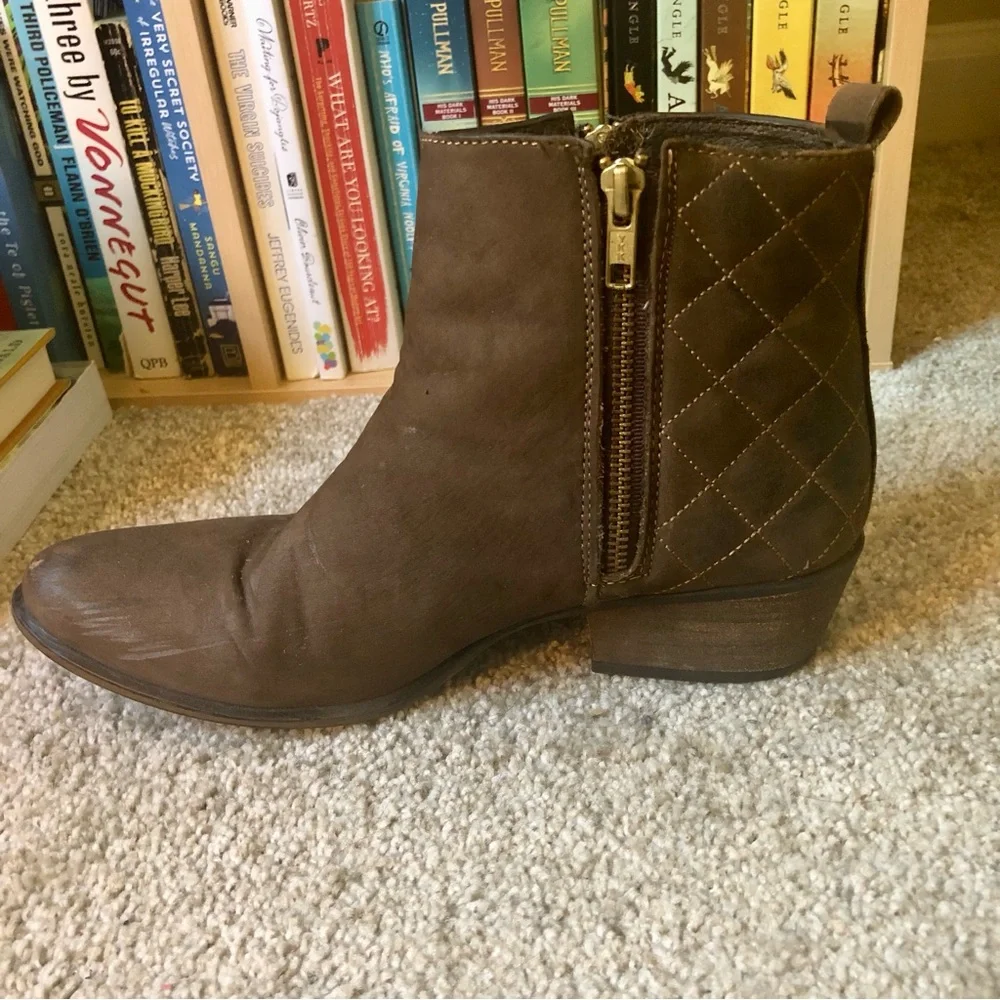 Steve Madden Nyrvana Brown Leather Ankle Boots